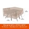 Modern Leisure Chalet Rect/Oval Patio Table & Chair Set Cover, 72 in. L x 44 in. W x 23 in. H, Beige 2923 - alternate 9